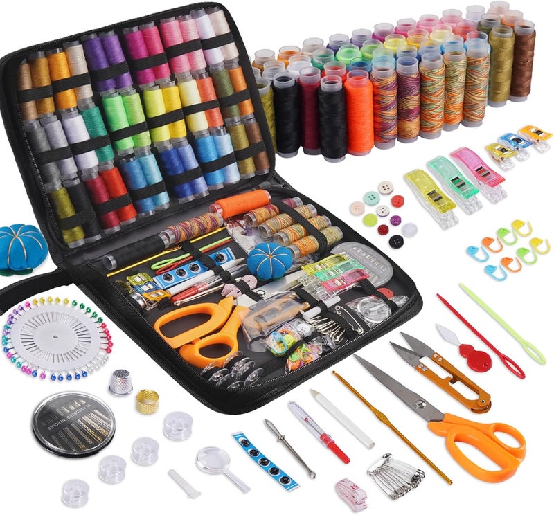 StiVerse 189 Pcs Sewing Kit for Adults, Beginners, 43 Color Needle and Thread kit, Mom Grandma Women Professional Sewing, Supplies Accessories for Travel Worker, Emergency, DIY and Home - Image 1